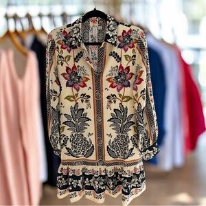 Josie Floral Print Button-Down Dress